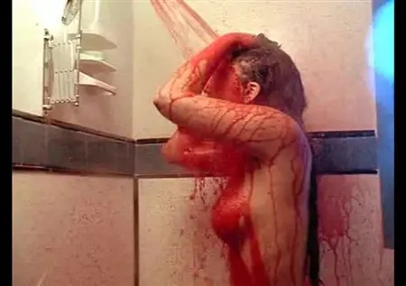 Drew Barrymore takes a shower in the Doppelganger film