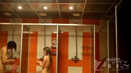 A beautiful girl was photographed naked with a hidden camera