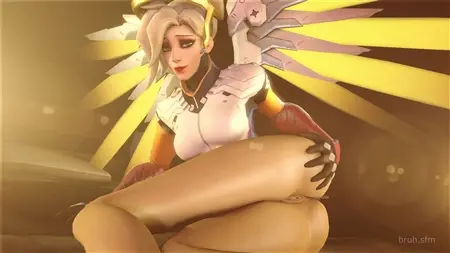 Mercy loves to slap himself in the buttocks