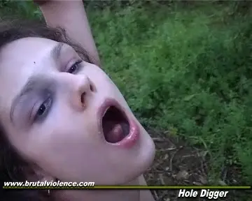 A man fucks a girl with cancer in the forest and makes her suck a dick