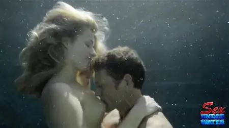 Charming Cynthia makes a blowjob under water to his friend