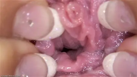 Sasha shows the vagina close -up and fingering the clitoris